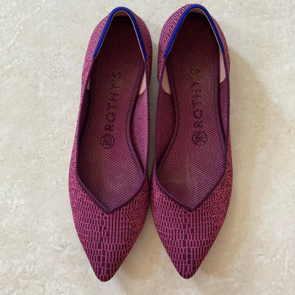 Rothy's Purple Textured Flats